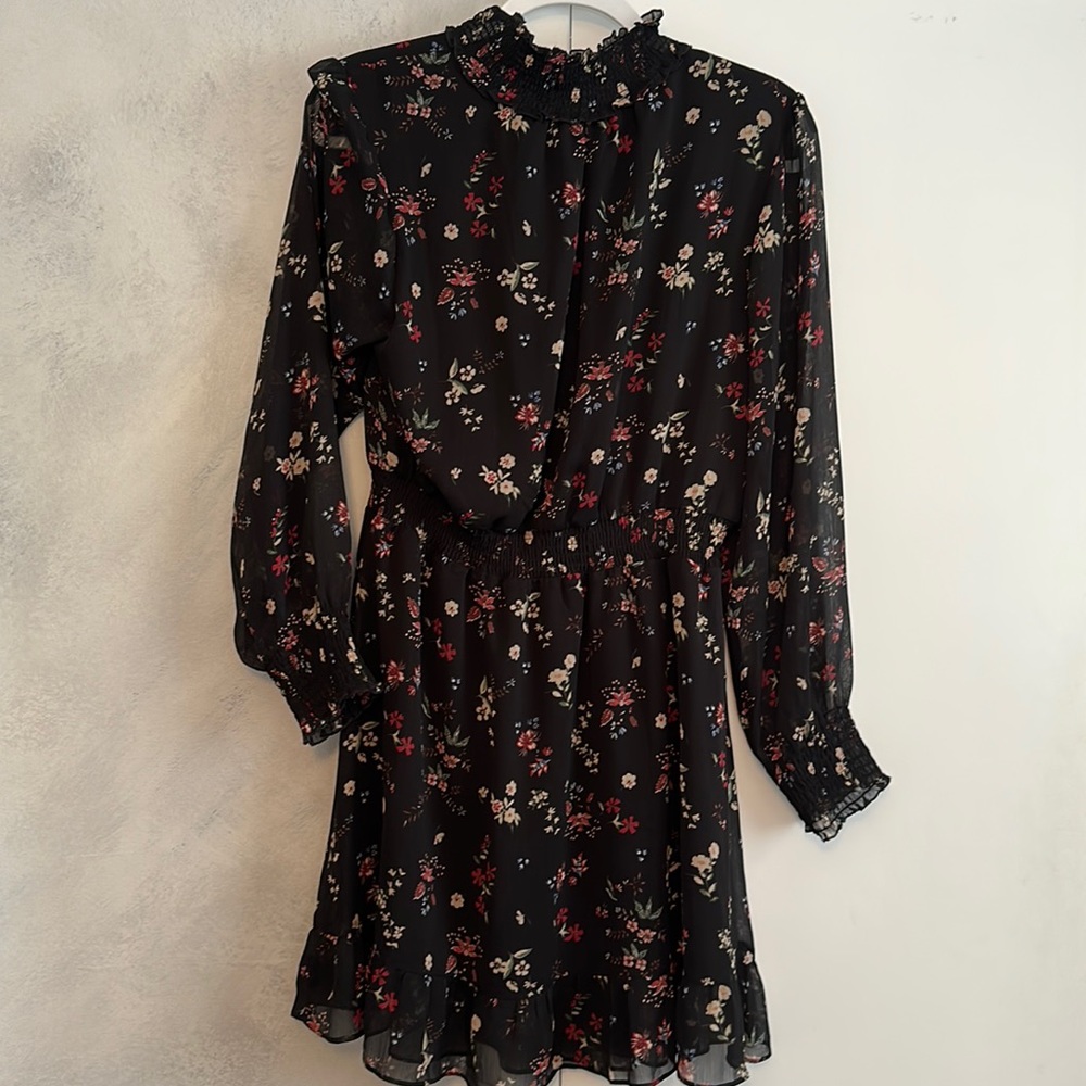 Sanctuary Black Floral Dress size Medium
